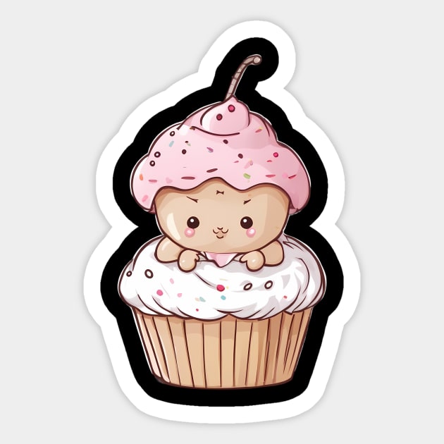 Cute Cupcake Sticker by animegirlnft